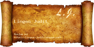 Linges Judit névjegykártya